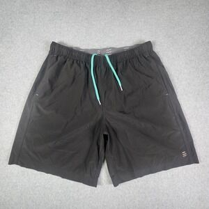 Free Fly Unlined Breeze Shorts Men XL 32x8 Black Athleticwear Pockets Drawstring
